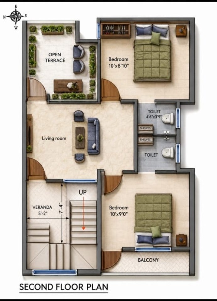Second floor plan sample